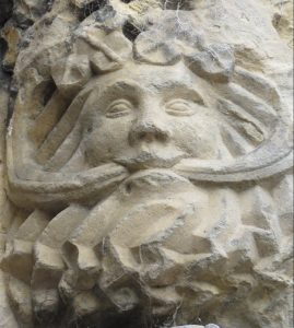 Green Man carving from Rosslyn Chapel